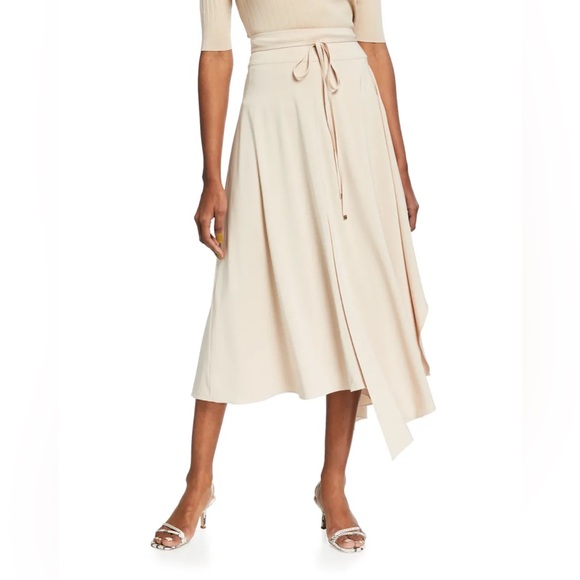 Halston Evie Stretch Jersey Midi Skirt - Picture 3 of 4